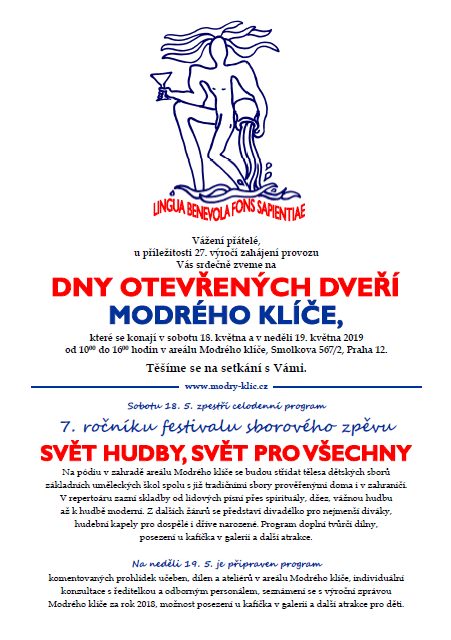 Dny otevřených dveří v Modrém klíči