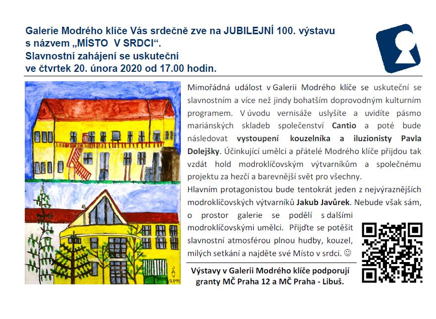 Jubilejní 100. výstava v Galerii Modrého klíče